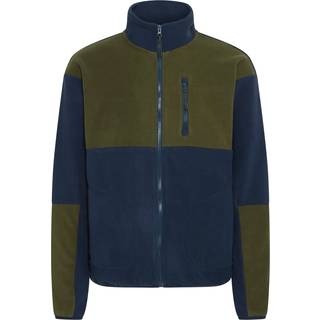 Blend Blend Blue Colour Block Zip Through Fleece