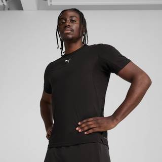 Men&#39;s Puma CLOUDSPUN Soft Breathable T-Shirt, Black, Size XXL, Clothing - Black - XXL