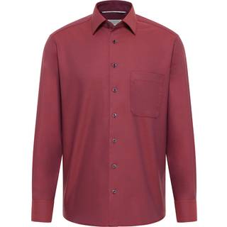 COMFORT FIT Shirt in burgundy structured