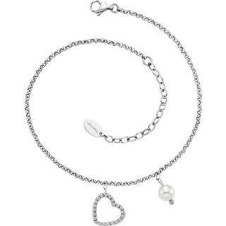 Engelsrufer Fußkette / Fußband - ERFS-HEART-PE - silber