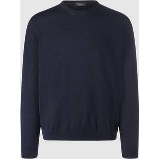 Maerz Herren Pullover blau unifarben