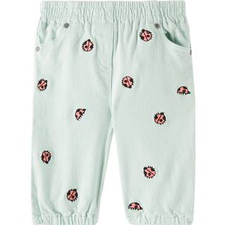 Stella McCartney Kids Baby embroidered jeans - green - M 18