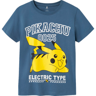 Guppy Alex Pokémon Pikachu Børne T-shirt - China Blue - 122/128