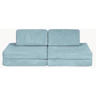 Modulær børnesofa Mila i riflet fløjl, håndlavet