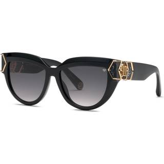 Philipp Plein SPP176M 0700 56 Solbriller Kvinder Black - Glossy Black - 56mm