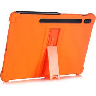 Samsung Galaxy Tab S8 Plus / S7 Plus 12.4" Silikone Cover m. Ståfunktion - Orange