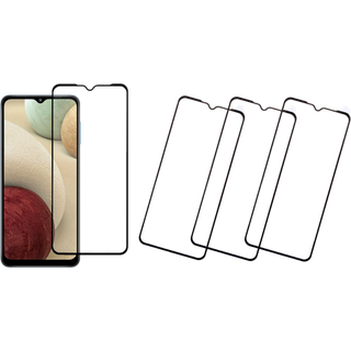 Samsung Galaxy A12  - 3 stk 3D Hærdet Beskyttelsesglas