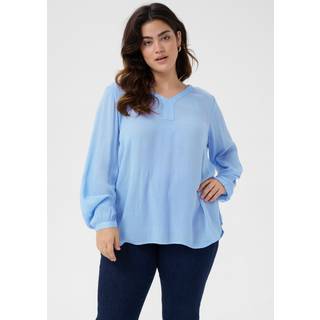 Kaffe Curve KCami Bluse - Blå - Str 54 - Damer