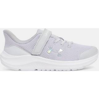 Under Armour Pursuit 4 AC Girls' Pre-School Running Shoes Halo Gray / Halo Gray / Iridescent 34