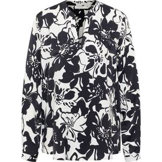 tunic in black printed