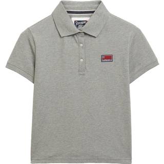 Superdry Superdry Grey Ath Essential Graphic Print Polo Shirt