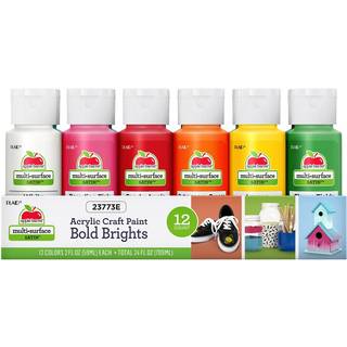 Apple Barrel Essentials Acrylic Paint Set 12 24 FL OZ (Pack of 1)