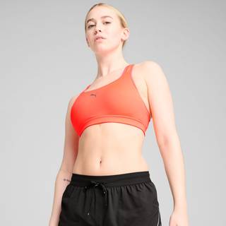 Women&#39;s Puma 4KEEPS RUN Bra, Red, Size S, Clothing - Glowing Red - S