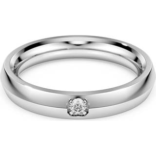 Eternity Bandring, Im Labor gezüchtete Diamanten 0,05 ct tw, Runde Form, 18K Weißgold