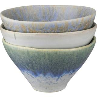 Mette Ditmer Elements Skål Ø12 Cm 3-pak - Serveringsskåle Stentøj Blå - ELEBOS70