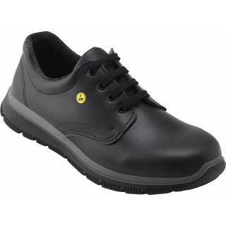EURO-DAN Dynamic job-/fritidssko Sort Microfiber m/snørebånd EN ISO 20347:2012 O1 SRA ESD Str. 42