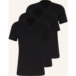 3 Pack V-Neck Lounge T-shirts - Black - L