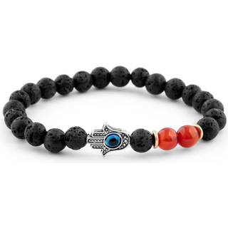 Sort & Rødt Lavaarmbånd