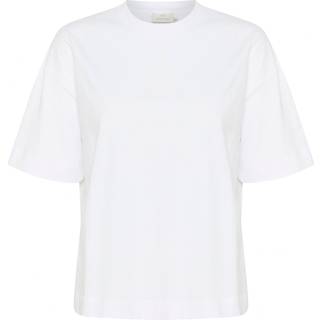 Kaffe KAtomina T-shirt - Hvid - Str L - Damer