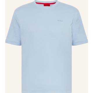 Vaffelvævet pyjamas-T-shirt med broderet logo