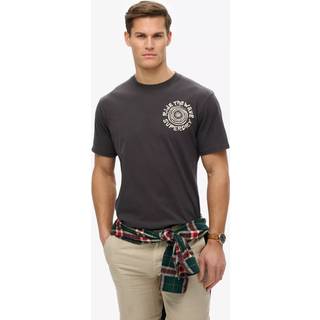 Superdry Superdry Black Outdoor Narrative Loose 100% Cotton T-Shirt