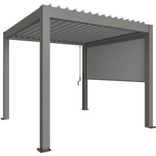 Biohort, Solafskærmning til pergola 3,5 m metallisk kvartsgrå