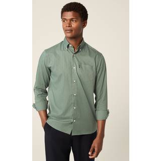 Next Seafoam Green Geometric Regular Fit Easy Iron Button Down Oxford Shirt