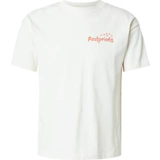 KnowledgeCotton Apparel Regular S/S Heavy Single Printed T-shirt størrelse XXL farve hvid