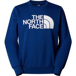 The North Face Easy Crew Str. L Blå Herre - Komfortabel Trøje til Aktiv Livsstil