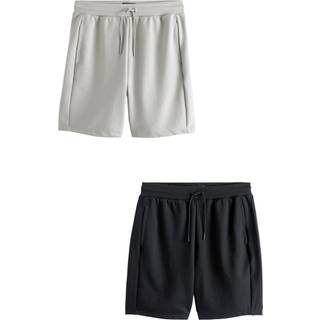 Next Black/Grey Zip Pocket Jersey Shorts 2 Pack