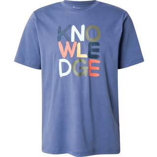 KnowledgeCotton Apparel Regular S/S Heavy Single T-shirt Herrer størrelse M farve blå