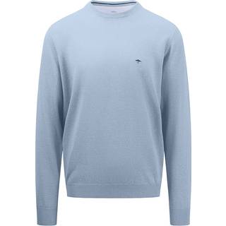Fynch-Hatton Herren Pullover blau unifarben