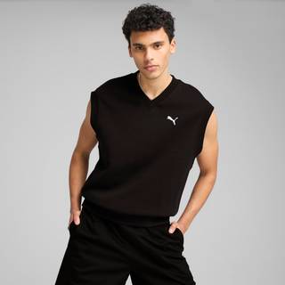 Men&#39;s Puma WARDROBE Essentials Relaxed Vest, Black, Size XXL, Clothing - Black - XXL