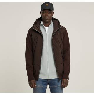 Alfresco Zip Thru Hoodie - Brown - Men