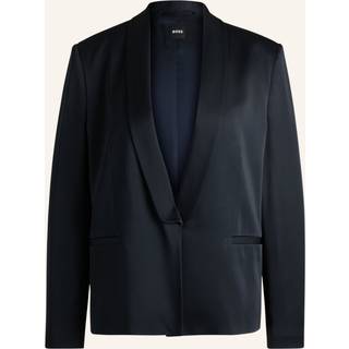 Blazer med relaxed fit og sjalskrave