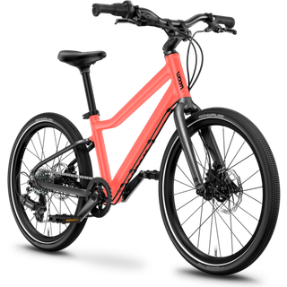 woom EXPLORE 4  - 20 tommer børnecykel - Til børn fra 6–8 år - neon coral