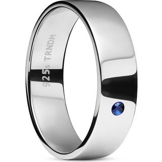 Adrian Blå Zirconia 925 Sterling Sølv Ring