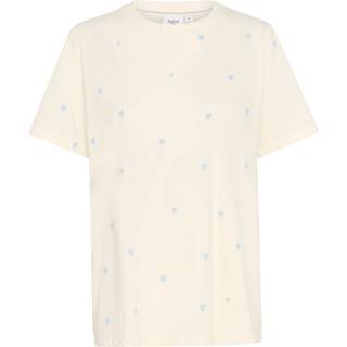 Saint Tropez Dagnisz T-Shirt Toppe & T-Shirts 30513179 Ice Airy Hearts (MEDIUM)