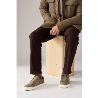 Next Khaki Green Lace-Up Low Trainers