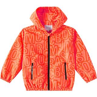 Marc Jacobs Kids Logo printed windbreaker jacket - orange - Y 8