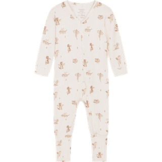 Hust&Claire Mulle Pyjamas Ivory 68 cm  Hvid  68 cm  Unisex
