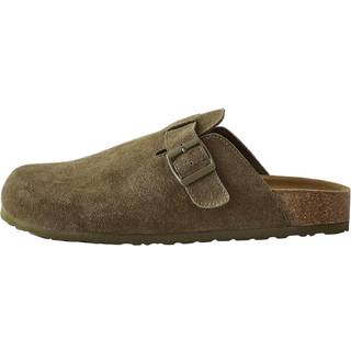 Next Khaki Green Suede Mules