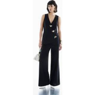 River Island River Island Black Waistcoat Hybrid Jumpsuit