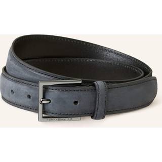 Logo Tonal Buckle Leather Belt