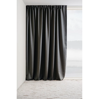 KYLIE mørklægningsgardin1 længde - ekstra bredt - Grå