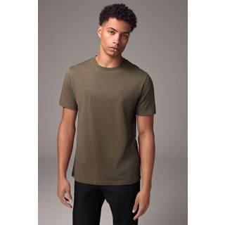 Next Neutral Brown Regular Fit Essential Crew Neck Cotton T-Shirt