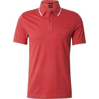 BOSS Orange Herren Polo-Shirt rot Slim Fit