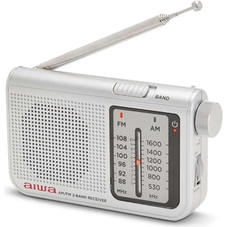 AIWA Pocket-radio med FM/MW Silver