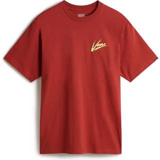 Vans Brush Script Loose T-shirt - S - red ochre