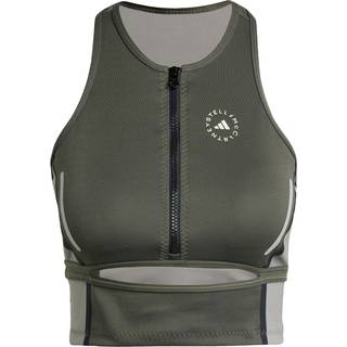 adidas by Stella McCartney High Neck croptop - Carbon / Dove Grey - XL